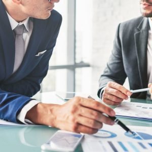 Business Colleagues Meeting Paperwork Concept